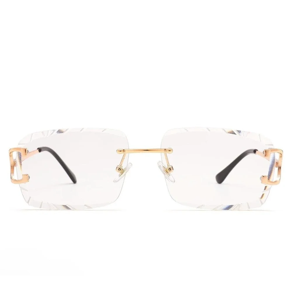 Women Sophisticated Uv400 Sunglasses Clear Lens Eye Glasses UV Protection Trendy